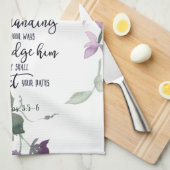 Vertrouwen in de Lord floral Theedoek (Quarter Fold)