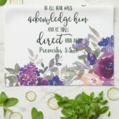 Vertrouwen in de Lord floral Theedoek (Gevouwen)