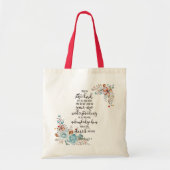Vertrouwen in de Lord floral Tote Bag (Voorkant)