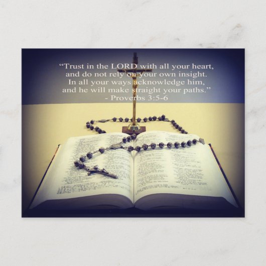 Vertrouwen in de Lord Message Briefkaart (Voorkant)