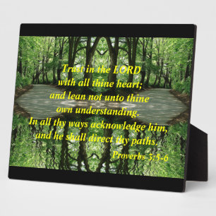 Vertrouwen in de Lord Plaque Fotoplaat