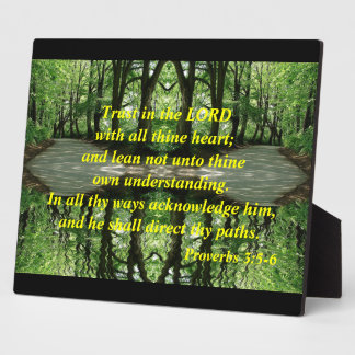 Vertrouwen in de Lord Plaque Fotoplaat