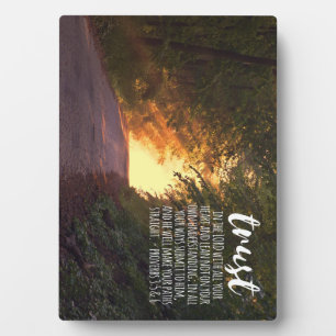 Vertrouwen in de Lord Proverbs 3:5-6 Fotoplaat