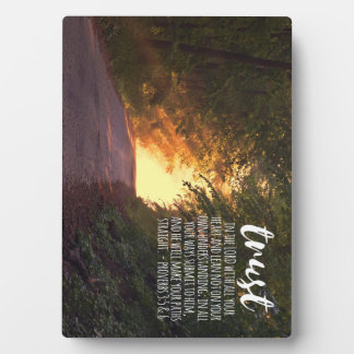 Vertrouwen in de Lord Proverbs 3:5-6 Fotoplaat