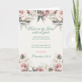 Vertrouwen in de Lord Proverbs 3:5-6 Kaart (Voorkant)