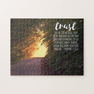 Vertrouwen in de Lord Proverbs 3:5-6 Legpuzzel