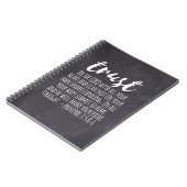 Vertrouwen in de Lord Proverbs 3:5-6 Notitieboek (Linkerzijde)