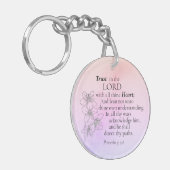 Vertrouwen in de Waterverf Verse Floral van de Hee Sleutelhanger (Voorkant Links)