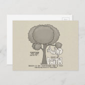 Vertrouwen in Faith Briefkaart (Voorkant / Achterkant)