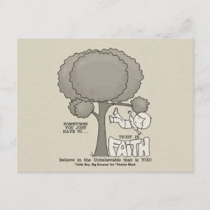 Vertrouwen in Faith Briefkaart
