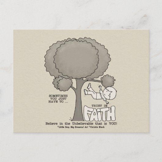 Vertrouwen in Faith Briefkaart (Voorkant)