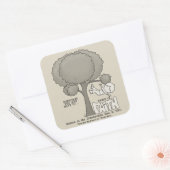 Vertrouwen in Faith Vierkante Sticker (Envelop)