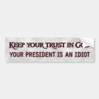 Vertrouwen in God Bumpersticker