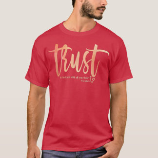 Vertrouwen in God Christelijk geloof Jezus Christu T-shirt