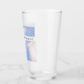 Vertrouwen in God Cross White en Blue Easter Glas (Links)
