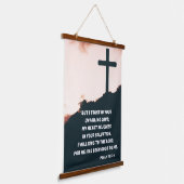 Vertrouwen in God de Bijbel Verse Hangend Wandkleed (Gebogen)