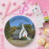 Vertrouwen in goddelijke kerk papieren bordje (Feest)