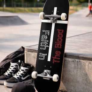 Vertrouwen in het Christelijk kruis van het bloed Skateboard