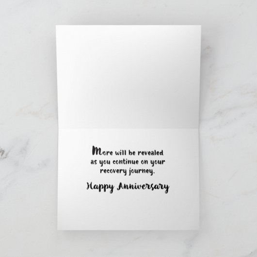 Vertrouwen in het Jubileum van het Proces 12 Stap  Kaart (Binnen)