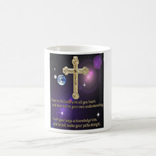 Vertrouwen in het Lord-spreekwoord 3:5-geschenken Koffiemok