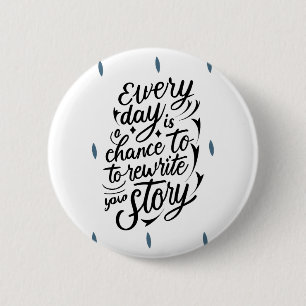Vertrouwen in jezelf Boodschap Ontwerp Ronde Button 5,7 Cm