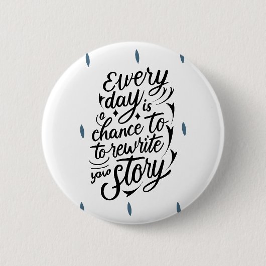 Vertrouwen in jezelf Boodschap Ontwerp Ronde Button 5,7 Cm (Voorkant)