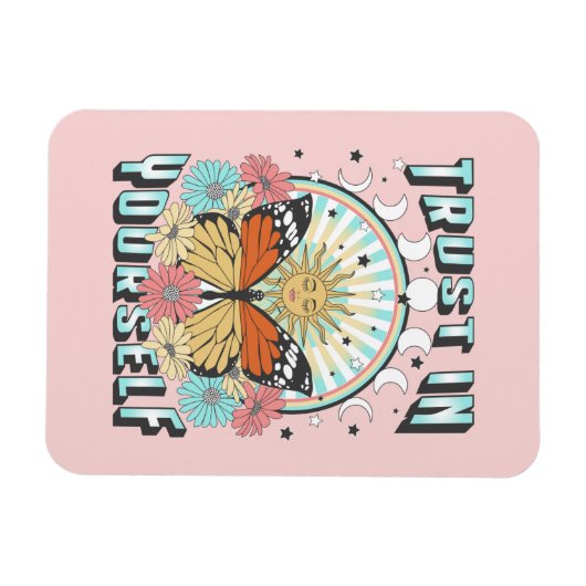 Vertrouwen in jezelf | Heelzon en vlinder Magneet (Horizontaal)