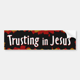 vertrouwen in Jezus Bumpersticker