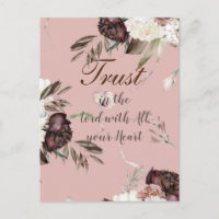 Vertrouwen in Lord Floral Briefkaart Designer