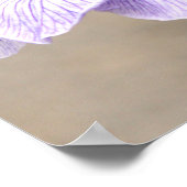 Vertrouwen in Lord Proverbs 3:5 Paarse Iris Floral Poster (Hoek)