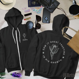 Vertrouwen in Zijn Groei Epic Gardening Planten Hoodie