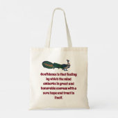 Vertrouwen is dat gevoel - vertrouwensquote tote bag (Achterkant)