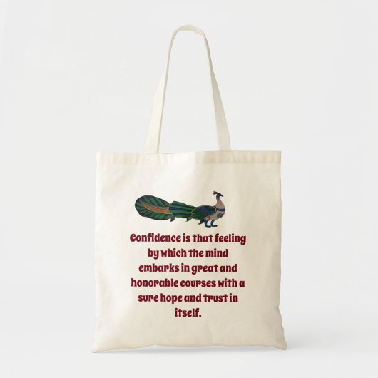 Vertrouwen is dat gevoel - vertrouwensquote tote bag (Voorkant)