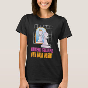 Vertrouwen is mooie vrouwen zwart t-shirt