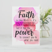 Vertrouwen is net als Wi-Fi Feestdagenkaart (Staand voorkant)