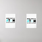 VERTROUWEN NOOIT EEN ATOM MUURKUNST SETS (Voorkant)