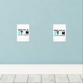 VERTROUWEN NOOIT EEN ATOM MUURKUNST SETS (Houten vloer)