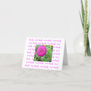 Vertrouwen… Notecard Kaart