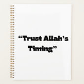 Vertrouwen op de timing van Allah – Islamitische g Planner (Voorkant)