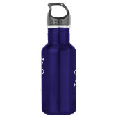 Vertrouwen over angst Aangepast Inspirerend Waterfles (Achterkant)