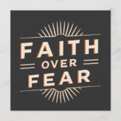 Vertrouwen over angst advieskaart (Voorkant)