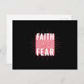 Vertrouwen over angst briefkaart (Voorkant / Achterkant)