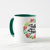 Vertrouwen over angst Combinatie Mok (Voorkant links)