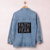 Vertrouwen over angst Denim Jacket (Hangar)