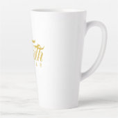 Vertrouwen over angst Goud en wit Latte Mok (Rechts)