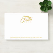 Vertrouwen over angst Goud en wit Post-it® Notes (Kantoor)