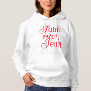 Vertrouwen over angst hoodie
