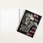 Vertrouwen over angst. planner (Display)