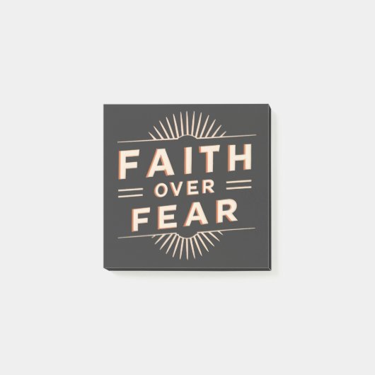 Vertrouwen over angst post-it® notes (Voorkant)