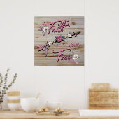 Vertrouwen over angst Poster (Keuken)